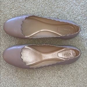 Chloé taupe ballet flats